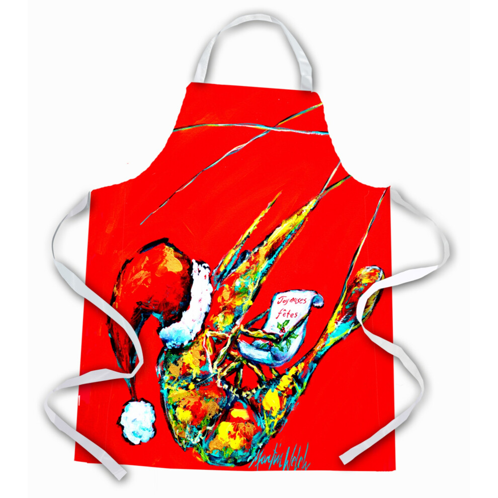 ""Caroline's Treasures MW1197APRON Happy Holidays Garnalenschort Groot Veelkleurig""-image