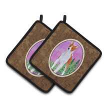Caroline's Treasures SS8611PTHD Basenji-patalaput (1 pari) 7,5"" x 7,5"" moniv riset