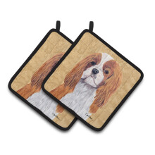 Caroline's Treasures SC9118PTHD Cavalier Spaniel Wipe Your Paws -patjalaput (1 pari) 19,5 cm x 19,5 cm moniv rinen