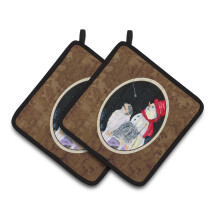 Caroline's Treasures SS8574PTHD Australianpaimenkoiran patalaput (1 pari) 7,5"" x 7,5"" moniv rinen