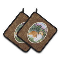 Caroline's Treasures SS8321PTHD Sheltie-patalaput (1 pari) 7,5"" x 7,5"" moniv riset