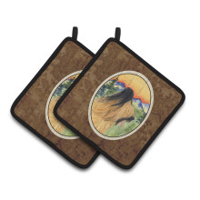 Caroline's Treasures SS8318PTHD Briard-patulasienet (1 pari) 19,5 cm x 19,5 cm moniv riset