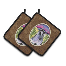 Caroline's Treasures SS8340PTHD schnauzer-patulaput (1 pari) 7,5"" x 7,5"" moniv rinen