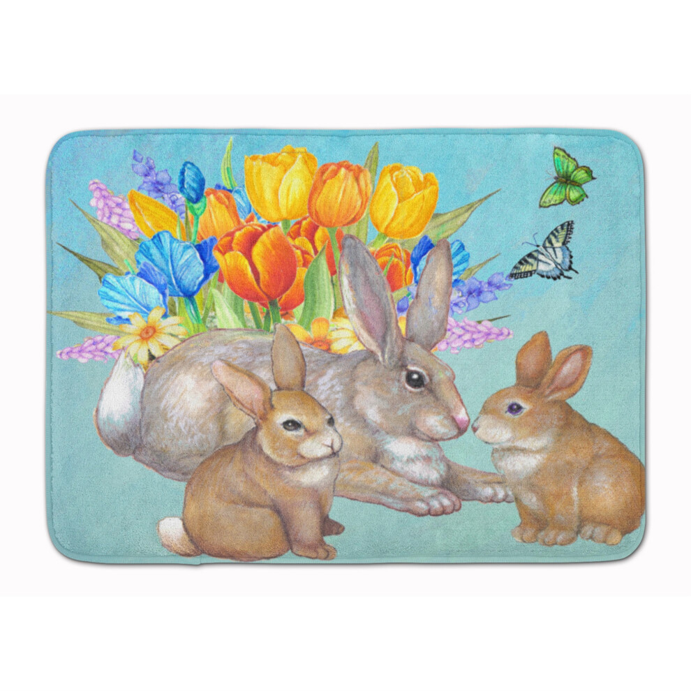 ""Caroline's Treasures Bunny Family Paashaas Vloermat 19"""""""""""""""" X 27"""""""""""" Veelkleurig""""""""-image