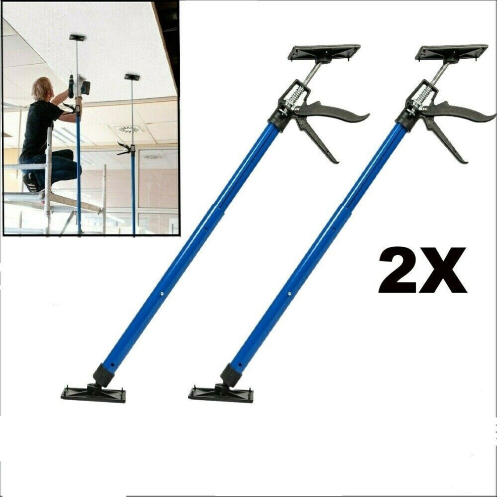 2PC Adjustable Drywall Plasterboard Builder Ceiling Easy Support Props 115-290cm