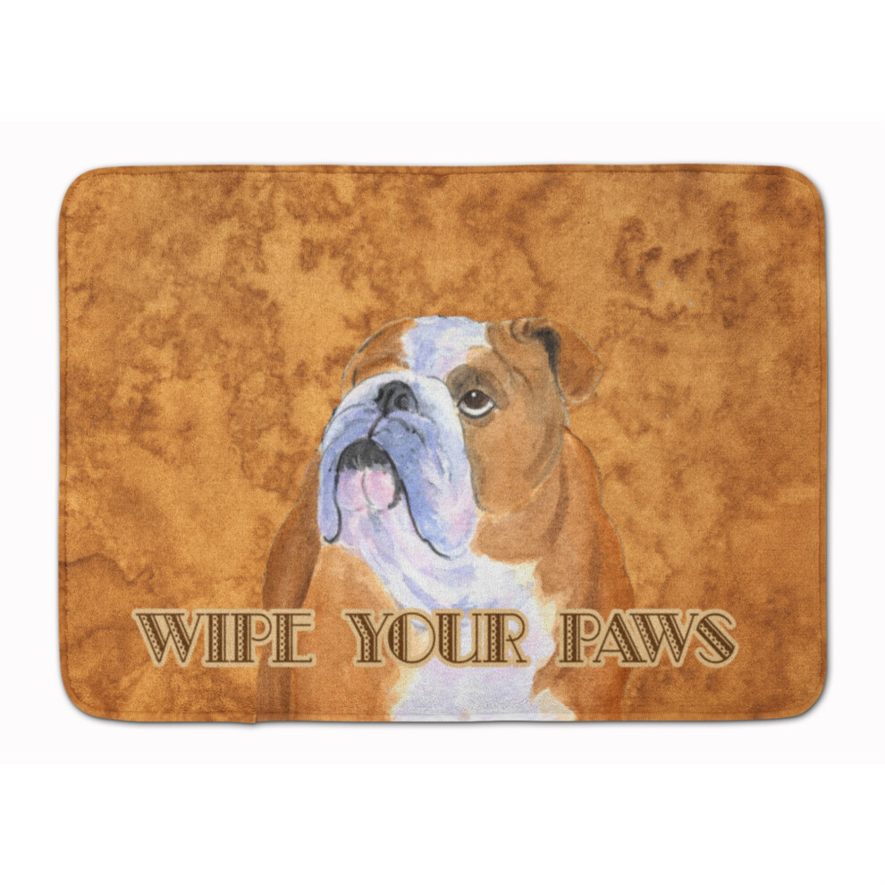 Tapis De Sol Caroline's Treasures Bulldog English : Essuyez Vos Pattes, 48 Cm X 68 Cm, Multicolore.-image