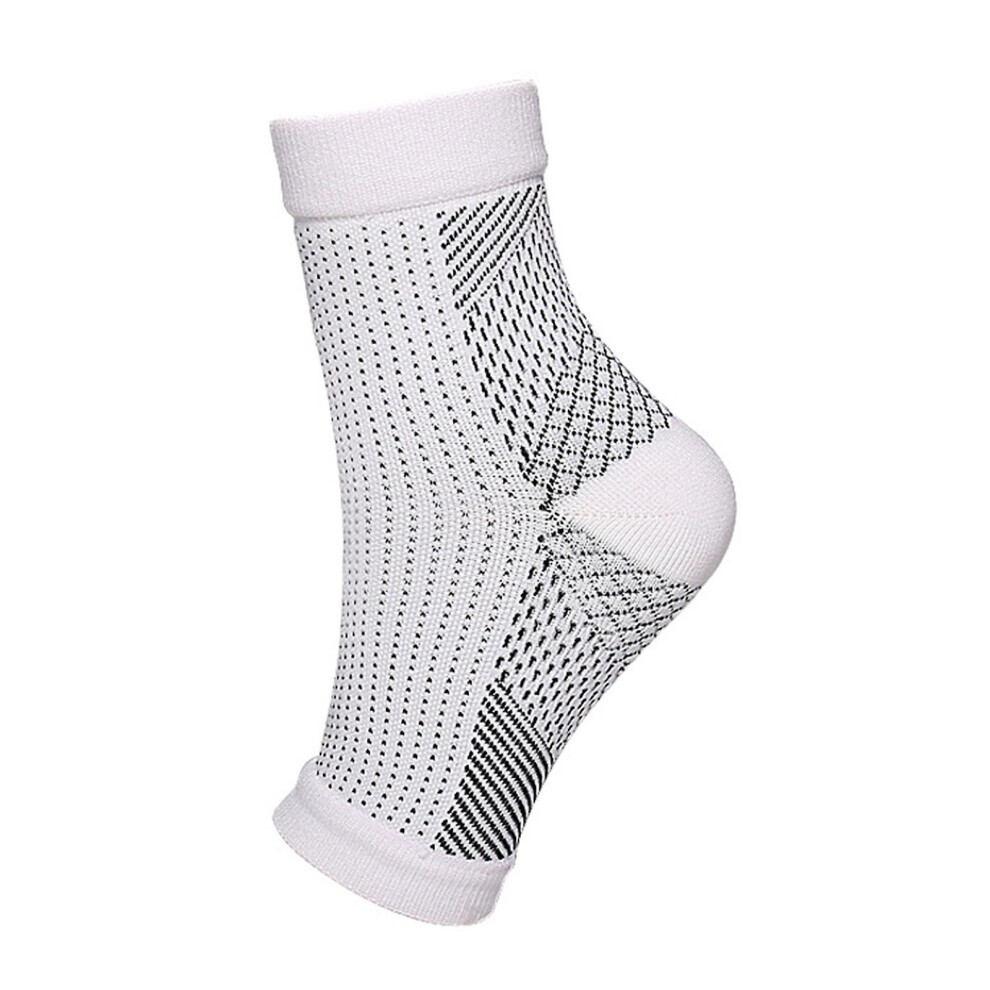 White (, L-Xl) Soothesocks For Neuropathy Compression Ankle Compression Socks Fp