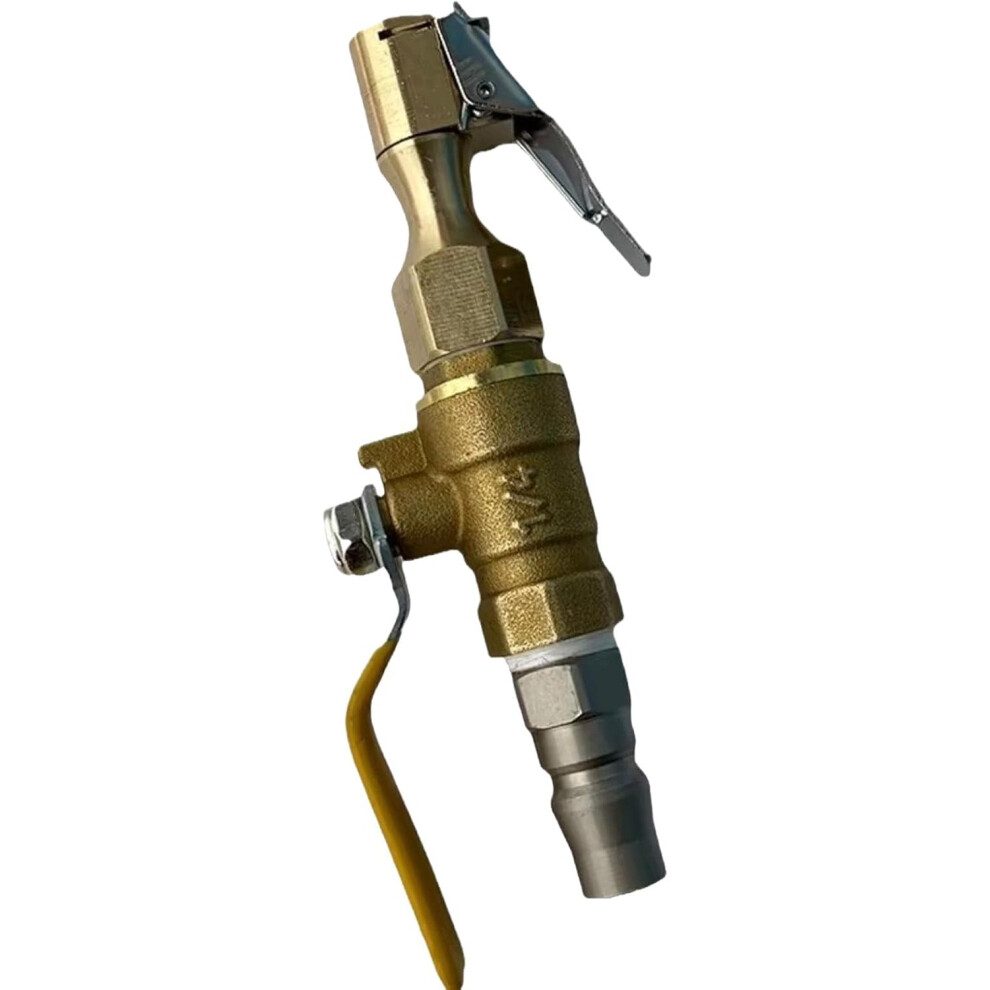 Tire Inflator Chuck,Quick Tire Inflator Chuck with Valve | Automotive Accessory for Trucks, Vehicles, SUVs, Motorcycle, Agriculture Vehicles