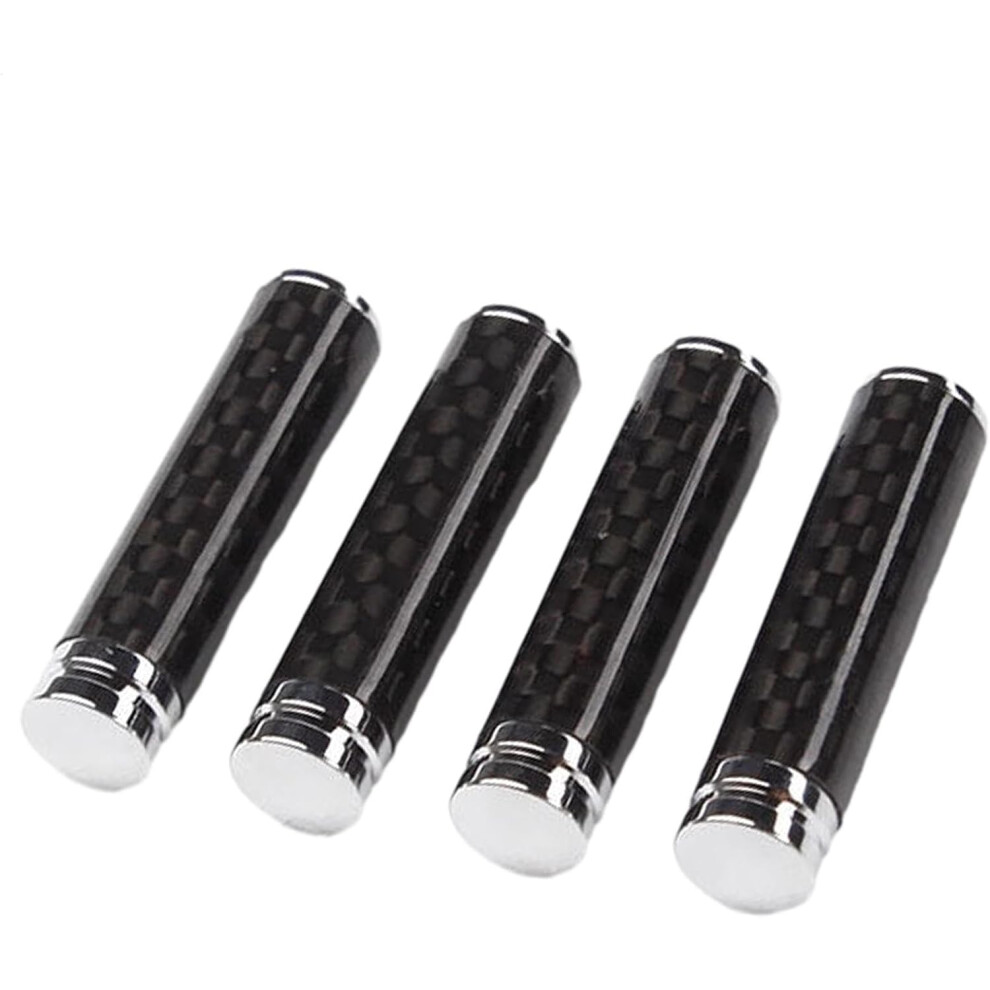 Car Door Locks, 4X Carbon Fiber Auto Door Lock Pin Cover Set, Door Lock Pin Knob Stick Set, Car Door Accessories for SUV, Truck, Van, Vehicles
