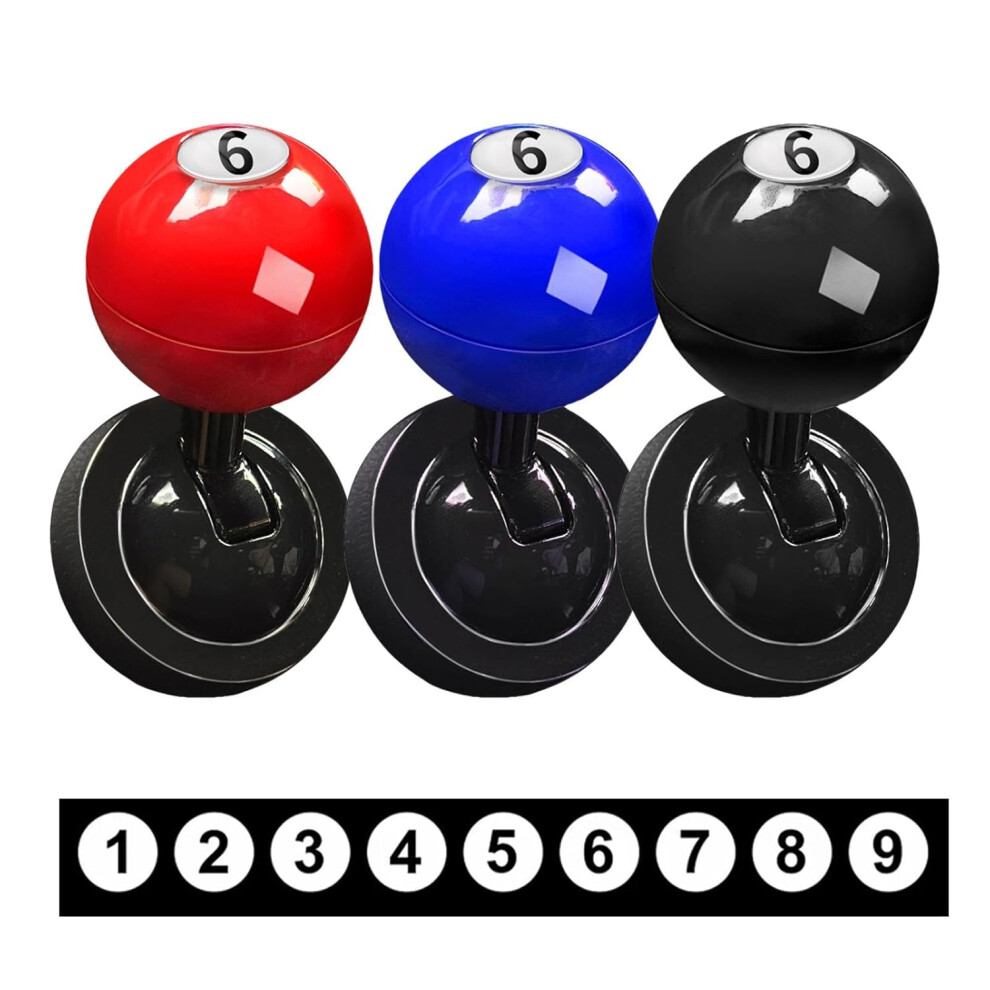 (3pc) Car Start Button Rocker, Metal Push-To-Start Accessories, Car -e Click Start Joystick Billiards Decoration, Push-To-Start Button Rocker, Car Eng
