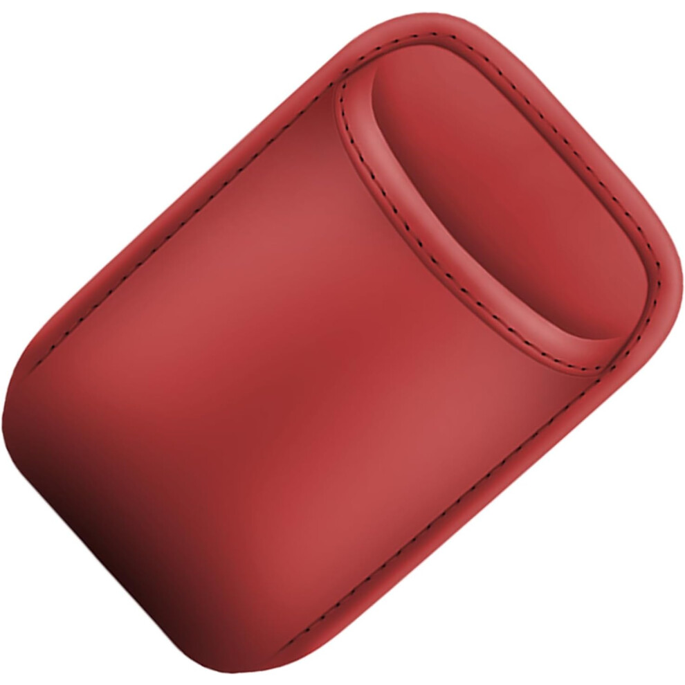 (Claret) Car Cup Holder,PU Back Seat Organizer | Spill-Proof, Wear Resistant, Multifunctional Vehicle Storage For Water Bottle Umbrella Phone Key