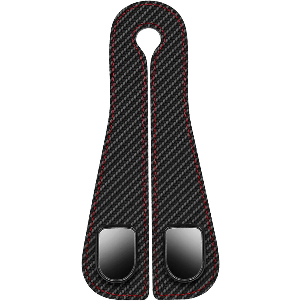(Black) Car Seat Headrest Double Hooks - Car Headrest Hook Bag Hanger | Headrest Bracket Car Hook For Shopping Bags, Umbrellas, Purse Black