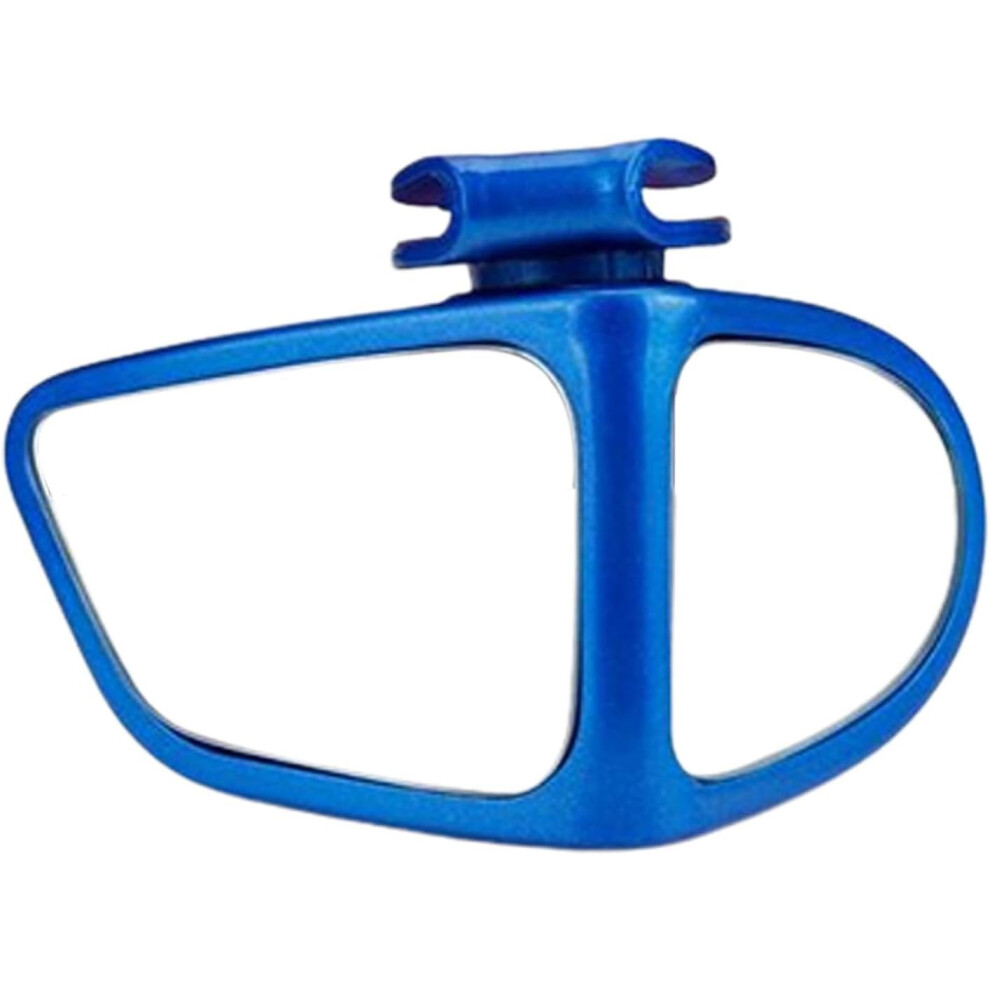(main driver, Blue) Convex Car - Automotive Exterior Accessories | 360 Rotatable Adjustable Wide Angle Side Rear View With Adhesive Back For Vehicles,