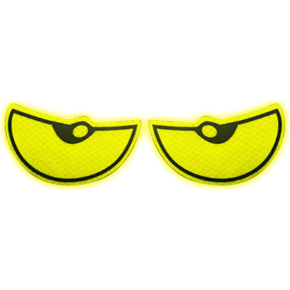 (Green) Reflective Stickers For Car - Vehicle Reflector,Car Stickers Eye Night Safety Driving Reflective Cute Caution Decal For Bumpers Window Green
