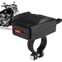 Motorcycle USB Charger | PD35W Motorcycle USB Fast Charger | Waterproof Phone Charger Power Adapter, Fast Charging Motorcycle USB Port For