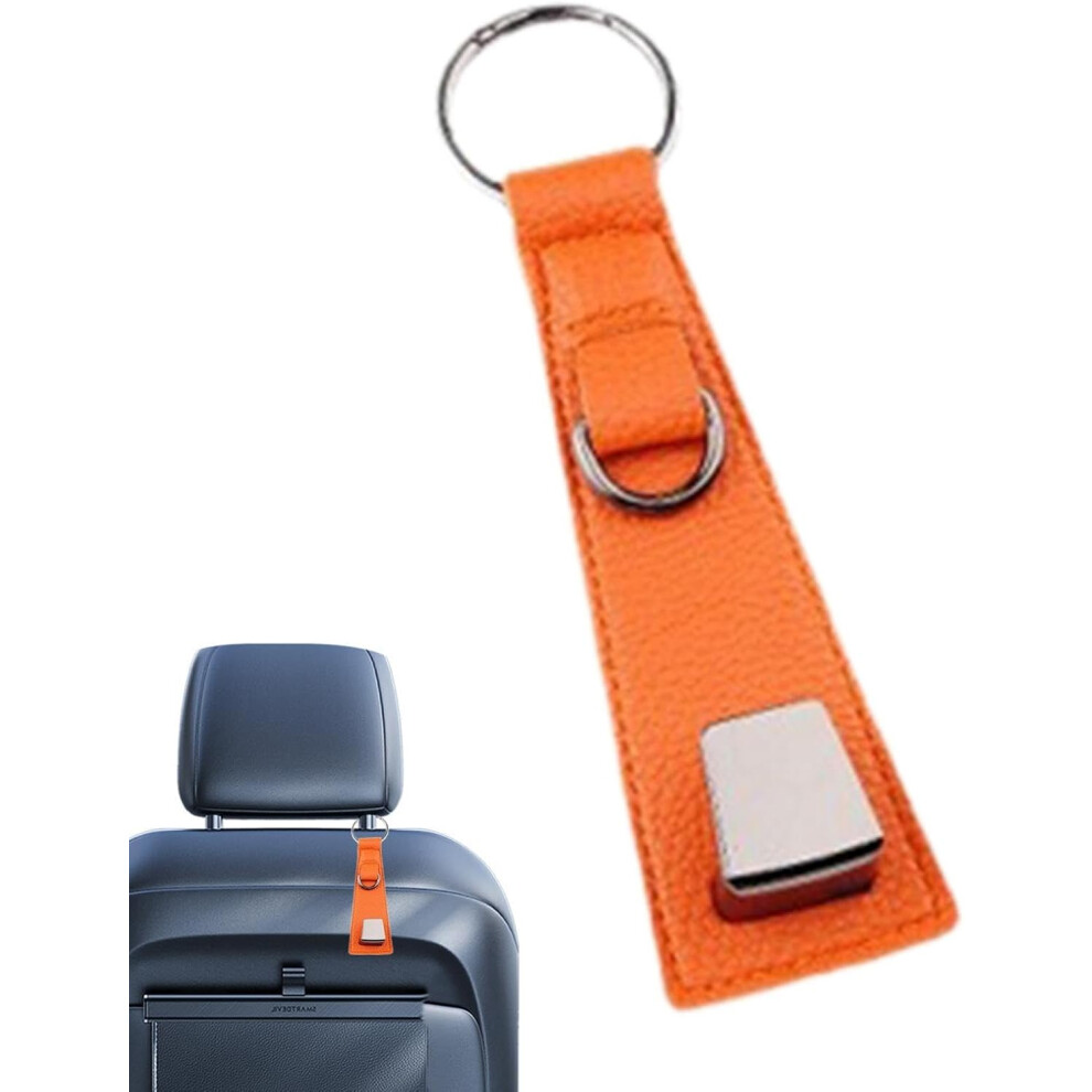(Orange1) Car Seat Headrest Hanger,Car Hanger Rotatable Bag Holder - 360 Rotating Car Back Seat Headrest Hooks for Purse Shopping Bags Coats Umbrellas