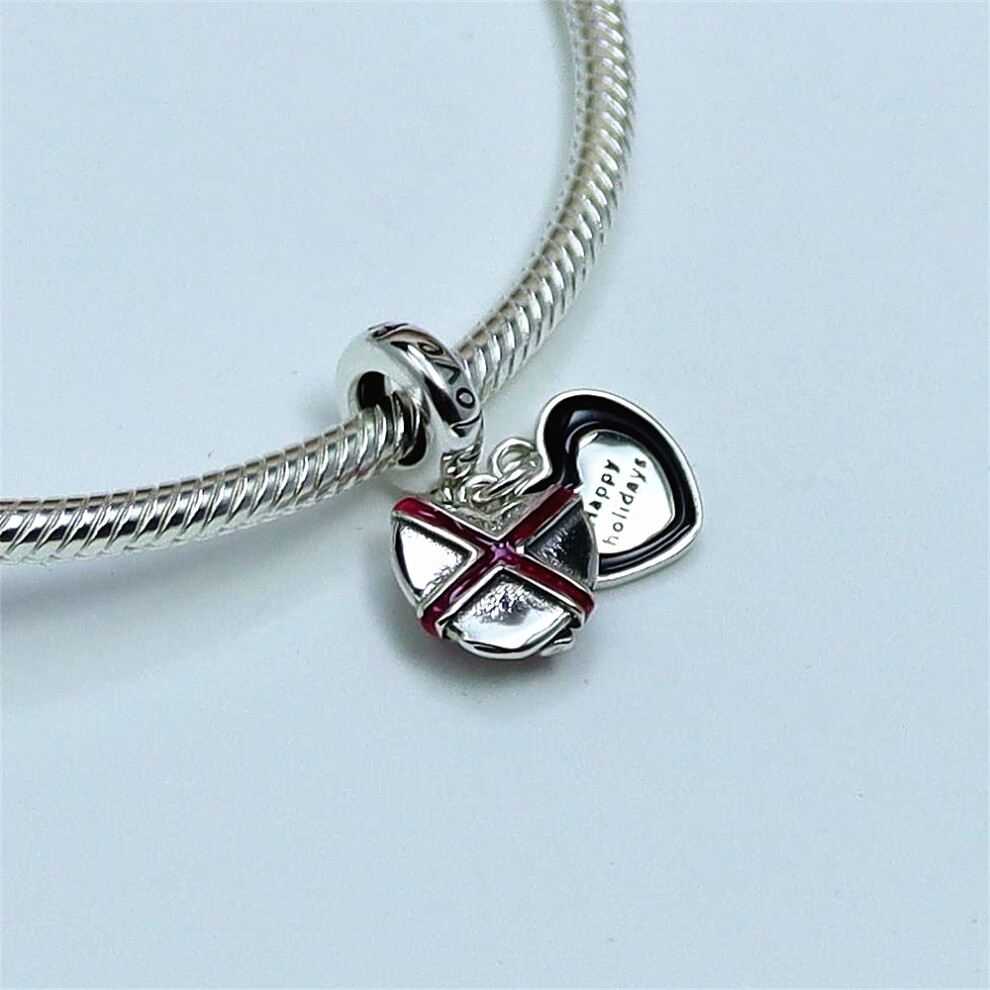S925 Sterling Bow Charm Beads Pandora Style Silver