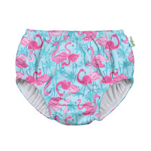 Leikin tytt   vauvojen pull-up-vaippa uudelleenk   ytett   v   ksi ja taaperoiden uimavaipaksi, Aqua Palm Flamingos, 18   24 kuukautta, USA