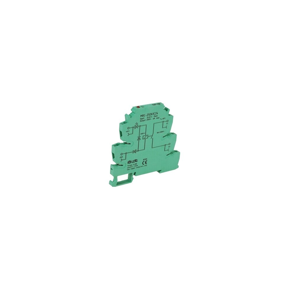 24V Relay Board Solid State Relay MRC-25D61C24 Intermediate Relay Ultra-thin Relay Module