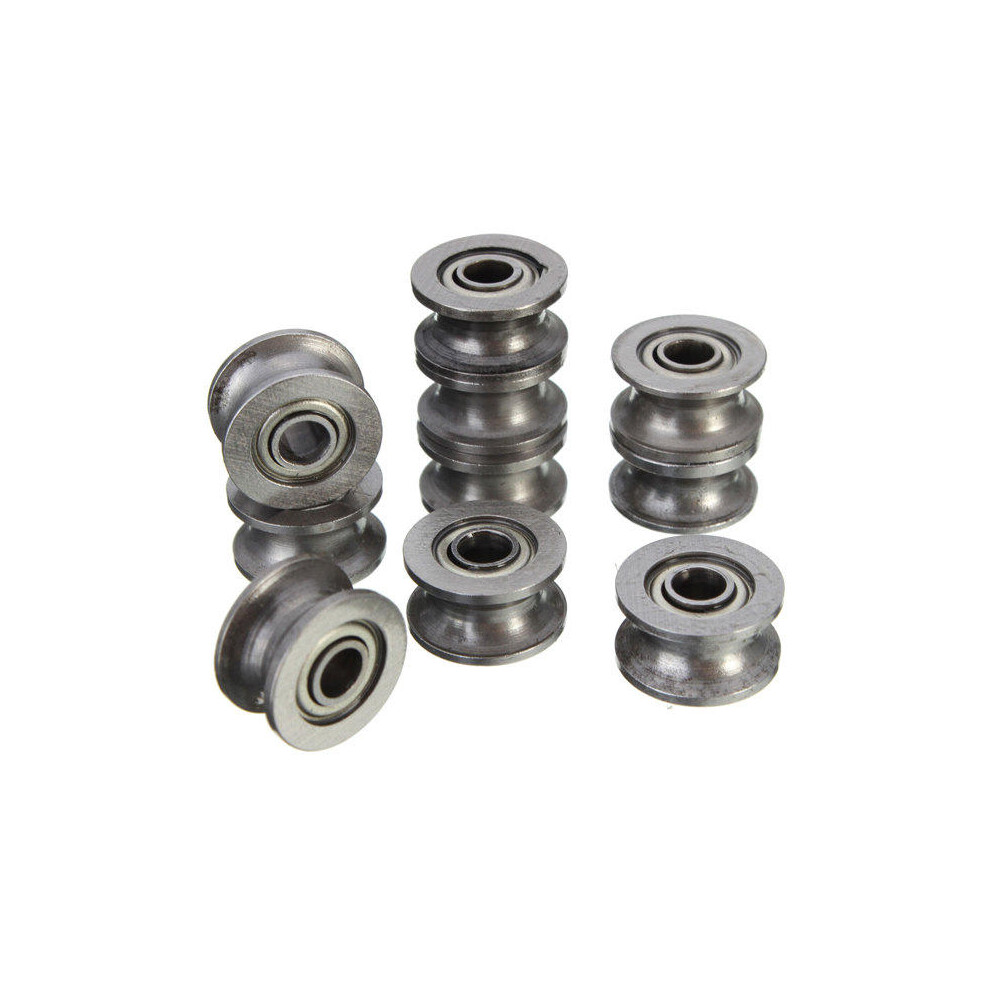 10Pcs 624Zz 4X13x7mm Hcs U Groove Sealed Ball Bearings Guide Pulley Ball Bearing 9078193511871
