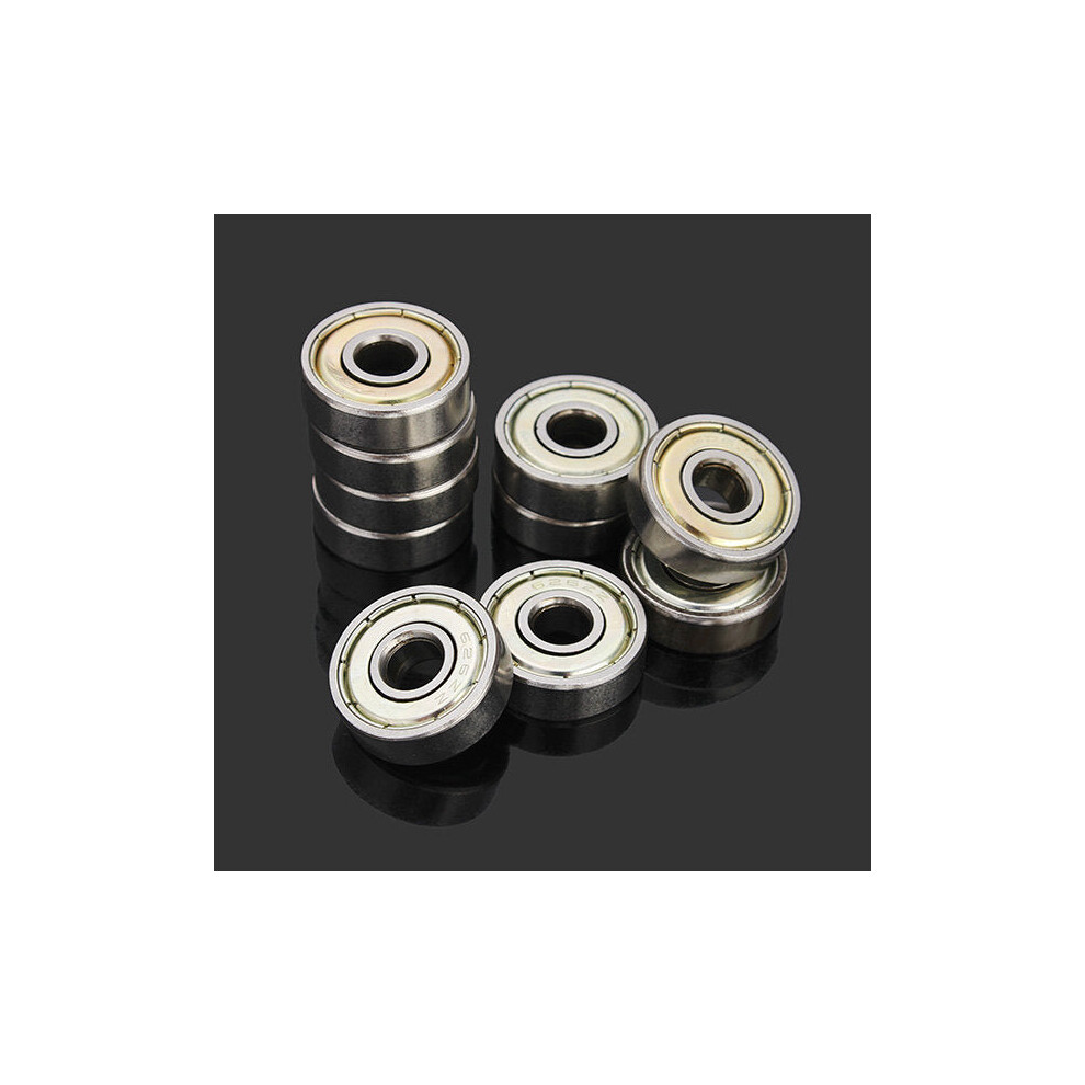 10Pcs 626Zz 6X19x6mm Steel Sealed Shielded Deep Groove Ball Bearing 9078193503234