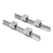 2pcs 400mm Linear Rail Fully Supported Shaft Rod With 4pcs SBR12UU Blocks Lathe Tool