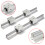 2pcs 400mm Linear Rail Fully Supported Shaft Rod With 4pcs SBR12UU Blocks Lathe Tool 3