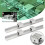 2pcs 400mm Linear Rail Fully Supported Shaft Rod With 4pcs SBR12UU Blocks Lathe Tool 4