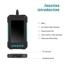 (2M) Micro USB Borescope Inspection Camera Digital Screen Display HD 1080P Dual Camera Borescope Support TF Card Soft Wire8mm