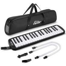 Prenosn taka na klvesnici Eastar 37 Key Melodica s nustkem pro klvesnici Air Piano cern