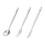 (Spoon) Dinnerware Knife Fork Spoon Titanium Portable Tableware Outdoor Camping Picnic Travel 2