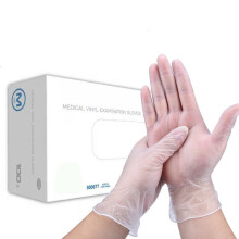 (S) 100PCS Disposable Gloves Cleaning Protective Latex Free Gloves Examination Powder Free Food Safe PVC Glove