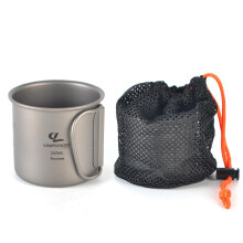 250ml Titanium Folding Cup Portable Water Mug Outdoor Camping Picnic BBQ Tableware