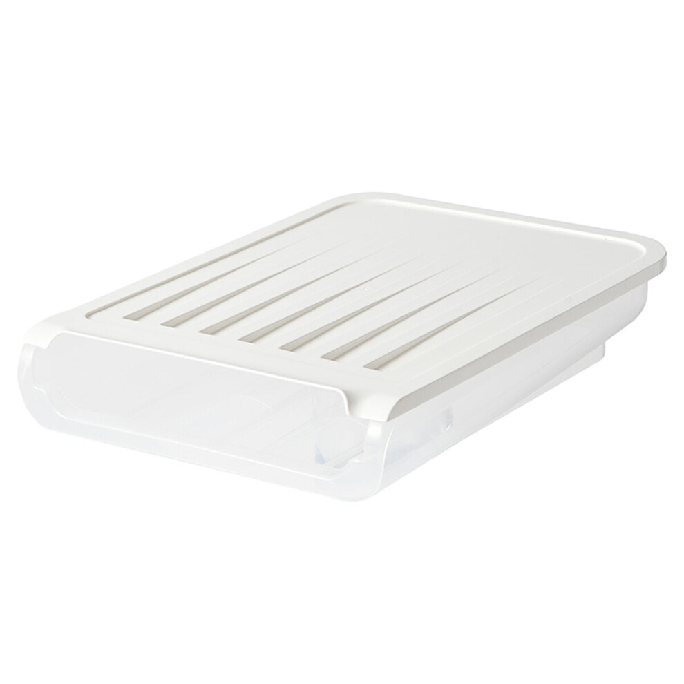 (White) 18 Grid Kitchen Egg Storage Eggs Holder Stackable Freezer Dust-proof And Portable Egg Storage Container