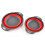 (Orange) 2Pcs/Set Silicone Folding Drain Baskets Retractable Colander Camping Picnic Storage Gadgets 6