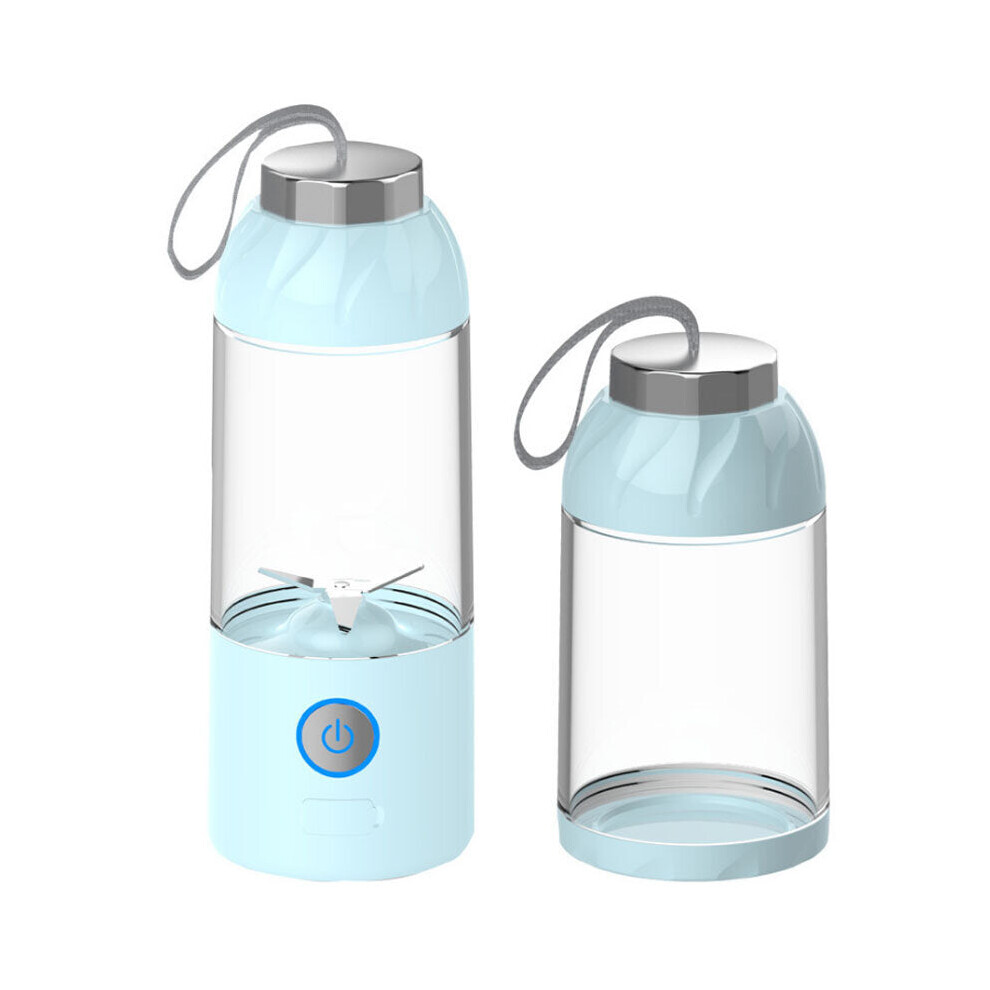 (Blue) 550ml 60W USB Electric Fruit Juicer Bottle DIY Shaker Blender Juicing Extracter Cup
