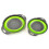 (Orange) 2Pcs/Set Silicone Folding Drain Baskets Retractable Colander Camping Picnic Storage Gadgets 5