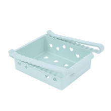 (Green) 2L Refrigerator Storage Rack Food Organizer Shelf Box Pull-out Drawer Holder Camping Picnic