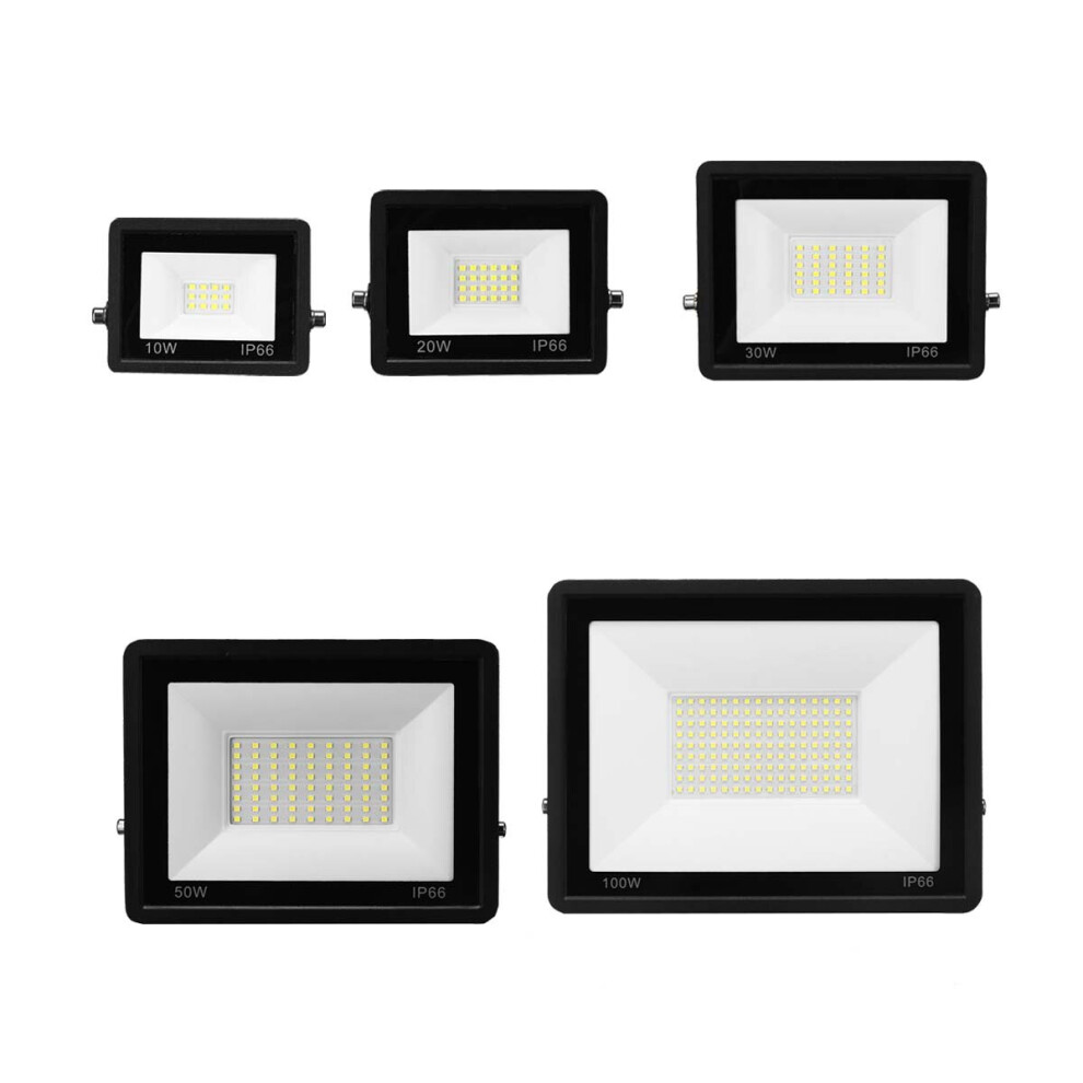 (10W, Wired) 10W/20W/30W/50W/100W LED Spotlight RIP Human Body Induction IP66 Waterproof Aluminum Alloy Outdoor Wall Light Bracket Adjustable Solar Light