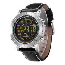 (Silver) Waterproof Noctilucent Smart Watch Passometer Message Reminder Sport Digital Fitness Tracker Wristband