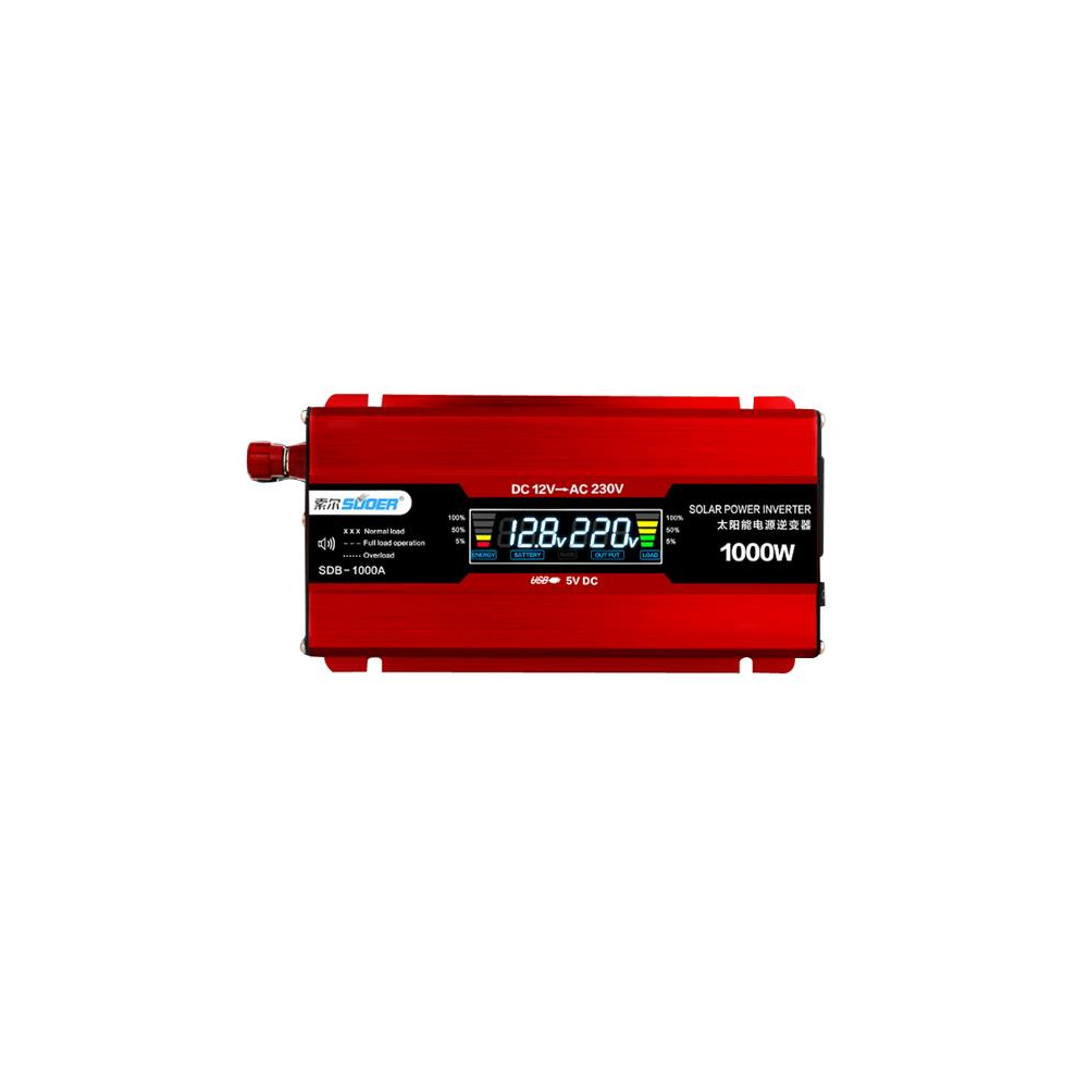 1000W Led Display 12V To 220V Solar Power Pv Car Inverter Converter Usb Port 4250937595414