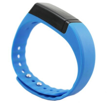 (Blue) Bluetooth Touch Screen Smart Wristband Bracelet Waterproof IP65 Watch For Android And IOS