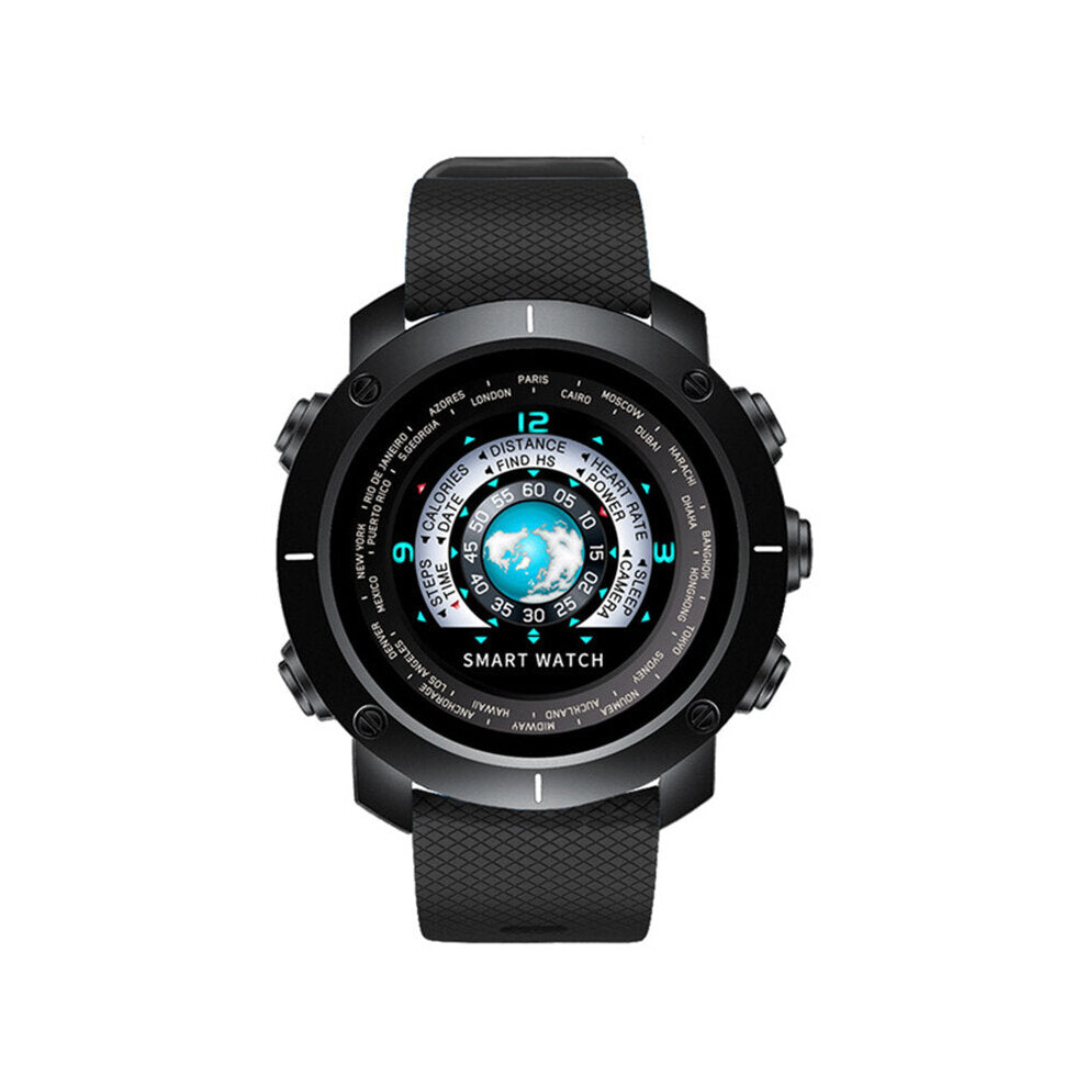 (Black) Dynamic Ui Heart Rate Monitor Message Reminder Remote Camera Smart Watch Black 9495687794105