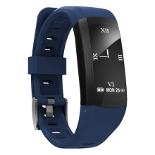 (Blue) Build-in GPS ECG Chart Heart Rate Monitor Sport Training Modes IP68 Waterproof Smart Watch