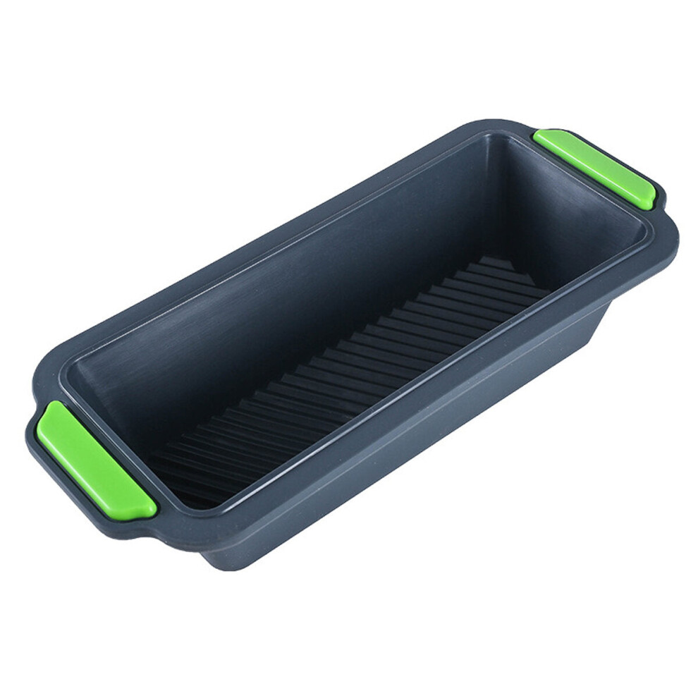 Greenzech ( Grey) 29.2X12.8x6.2cm Silicone Cake Mold Diy Non-Stick Bread Toast Mould Loaf Pastry Baking Mold Bakeware Dark/Grey