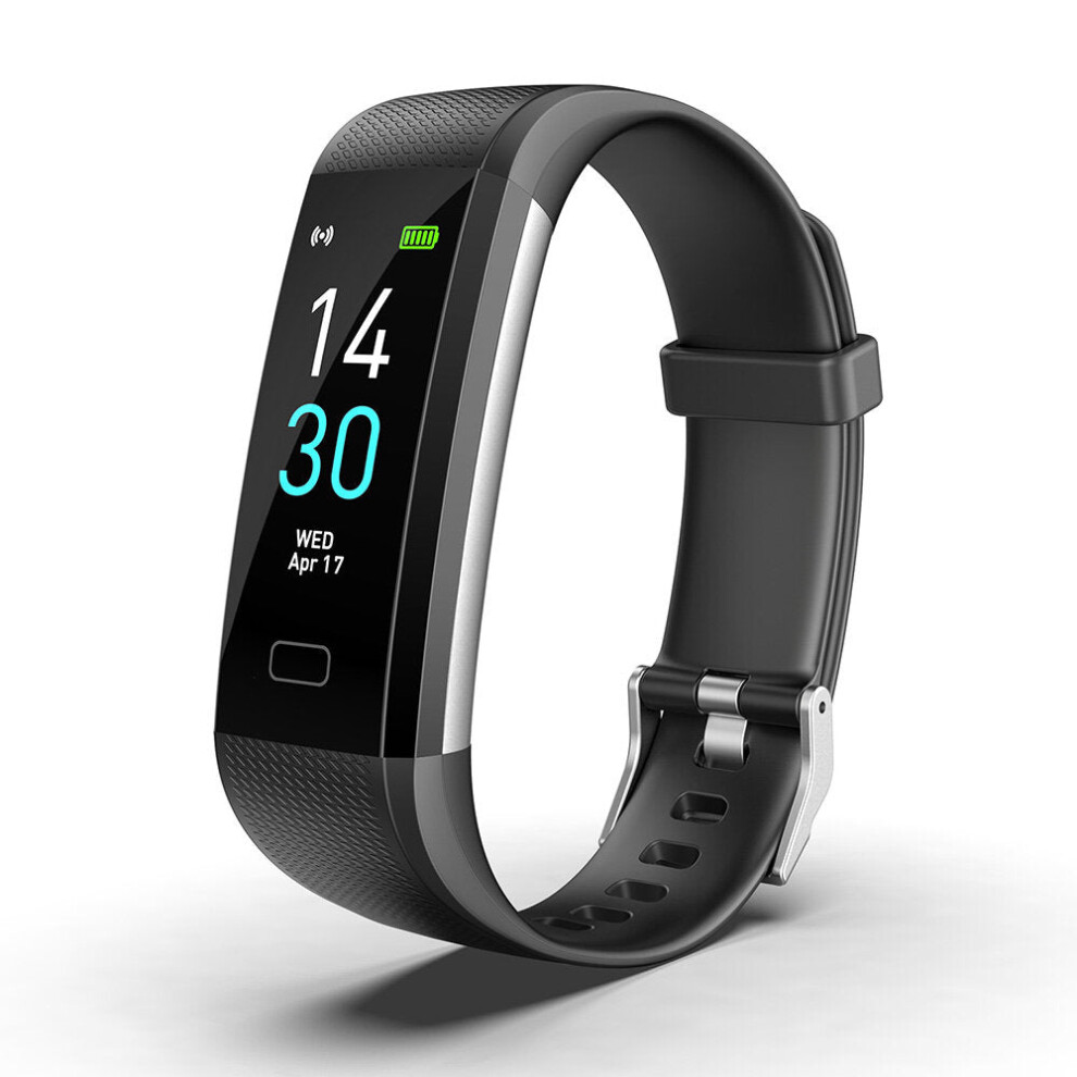 (Black) 24H Heart Rate Monitor Multi-Sport Modes Ip68 Waterproof Fitness Tracker Smart Watch Black 9495687793825