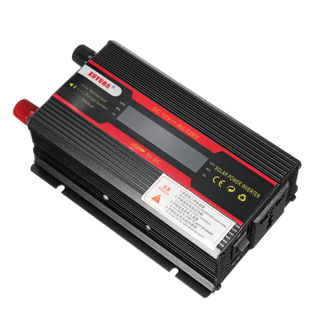 (24V-110V) 3000W HS-LCD Inverter DC12/24V to AC110V/220V Modified Sine Wave Car USB Converter Display Power Inverter