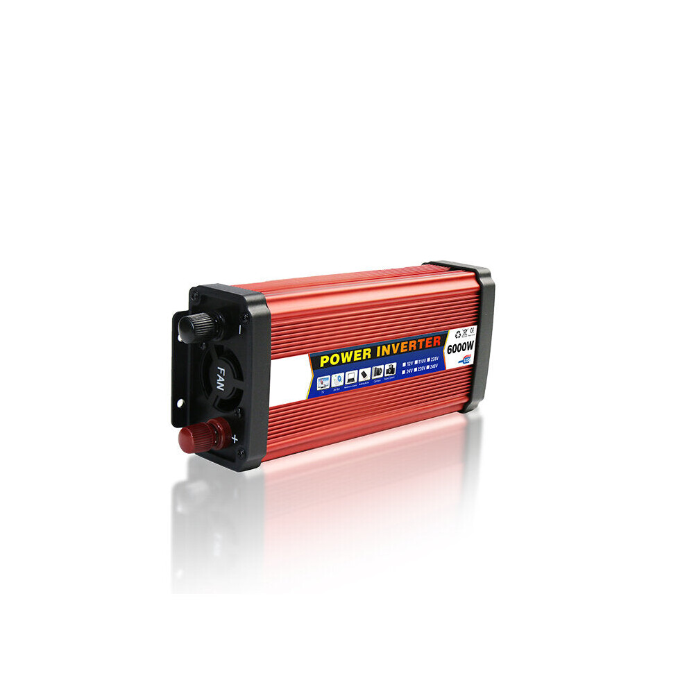 (6000W, 24V-220V) 4000/5000/6000W Modified Sine Wave Solar Power Inverter 12/24V DC to 220V AC Voltage Converter