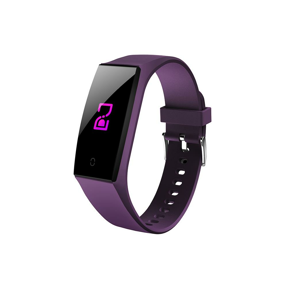 (Purple) Color Display Wristband Hr Blood Pressure Female Period Monitor Smart Watch Purple 9495687794358