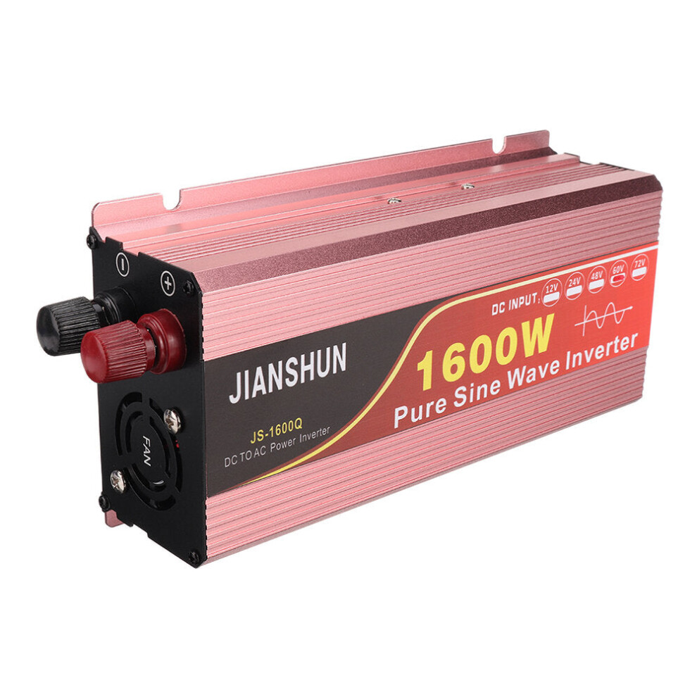 (60V 3000W) Intelligent Screen Solar Pure Sine Wave Power Inverter 1600W/2200W/3000W DC 12V/24V/48V/60V To AC 220V 240V Converter